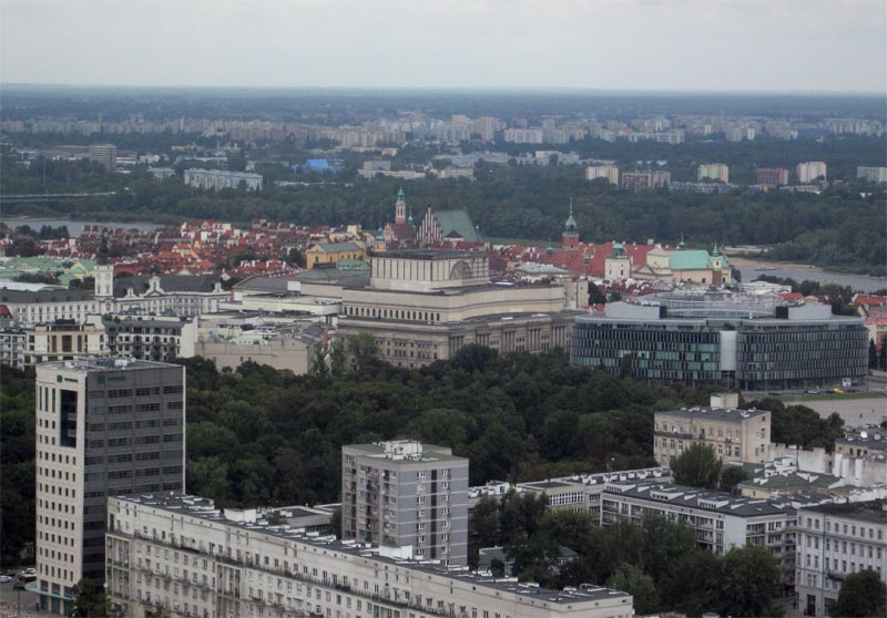 Widoki z Pałacu Kultury - Stare Miasto 