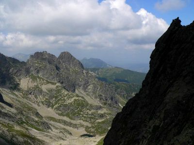 Kościelec z Zadniej Sieczkowej Przełęczki 