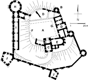 Plan zamku Tenczyn